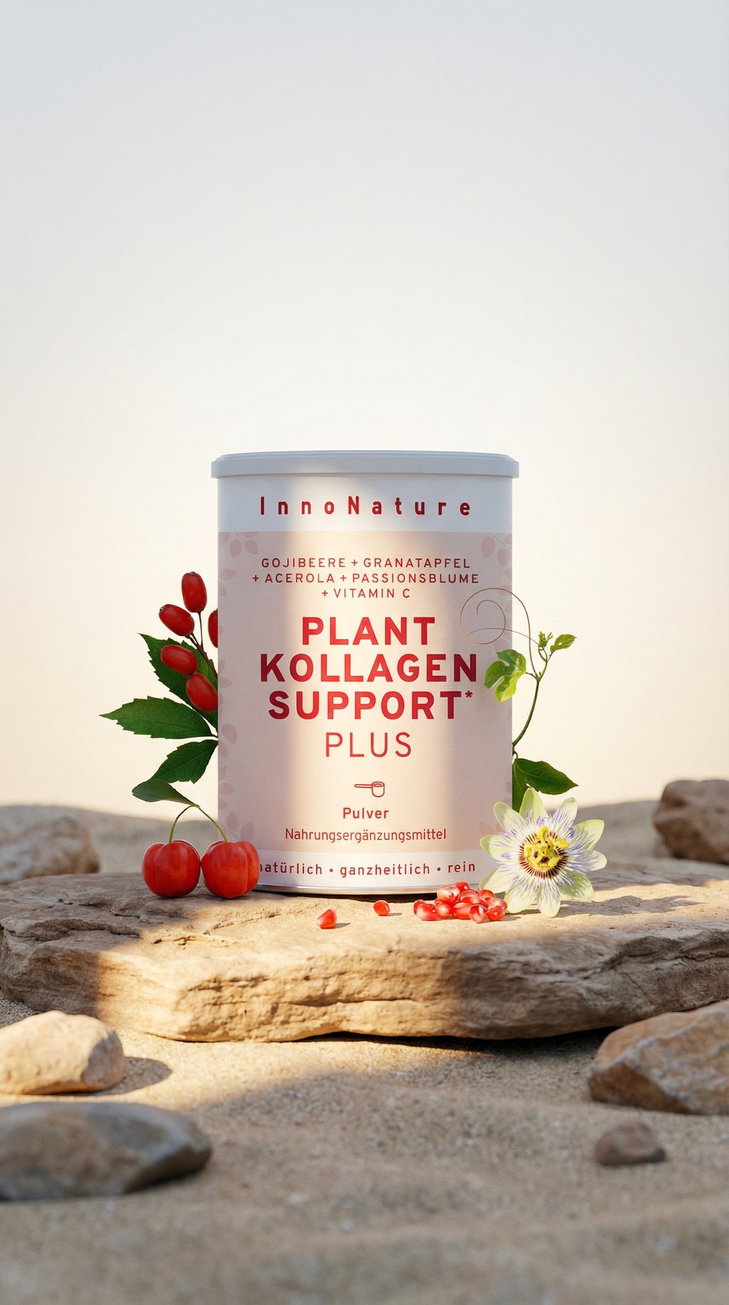 AI product shot of Plant Kollagen Support* Plus Pulver