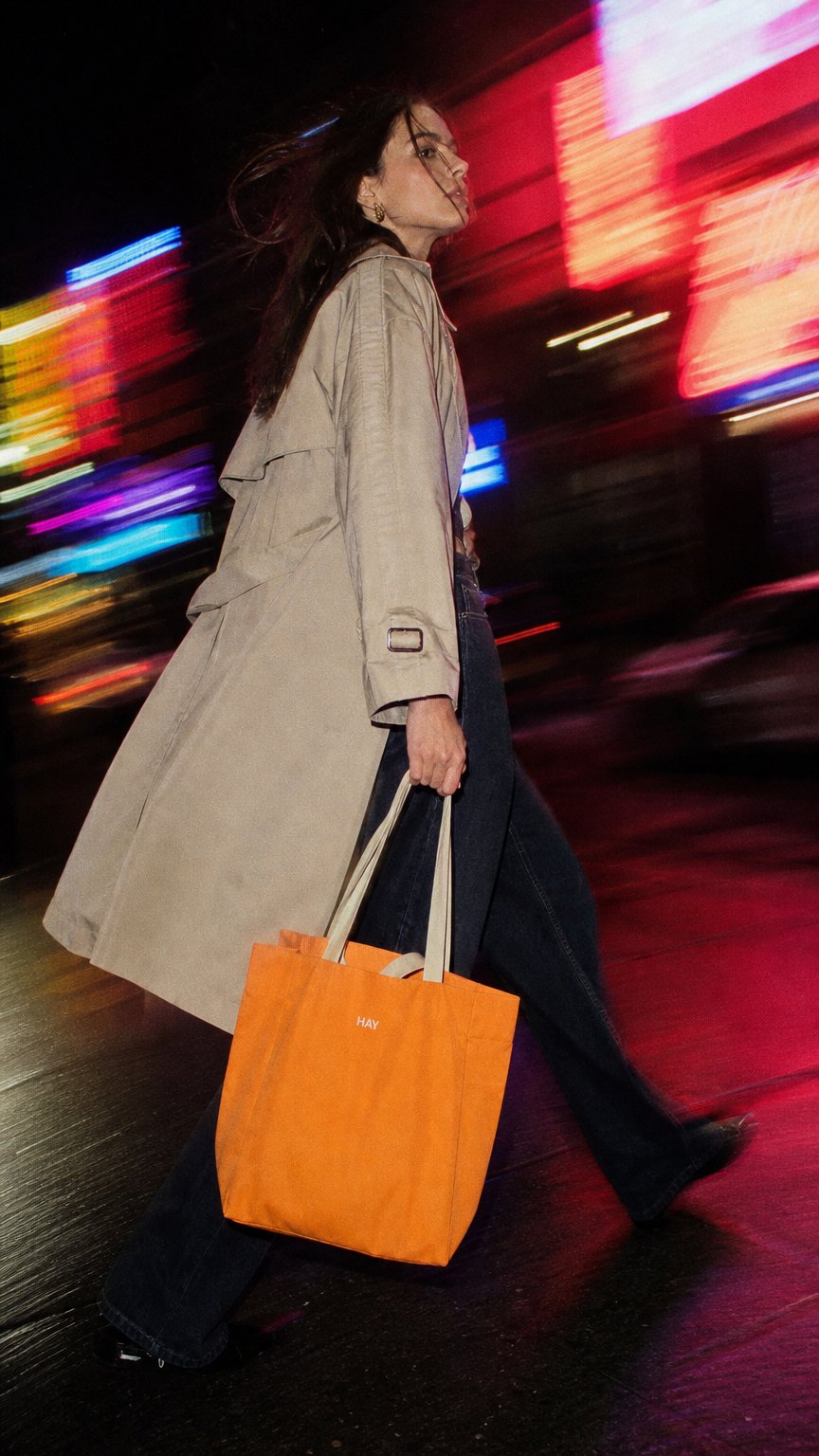 AI product shot of HAY Everyday Logo-Print Cotton Tote Bag