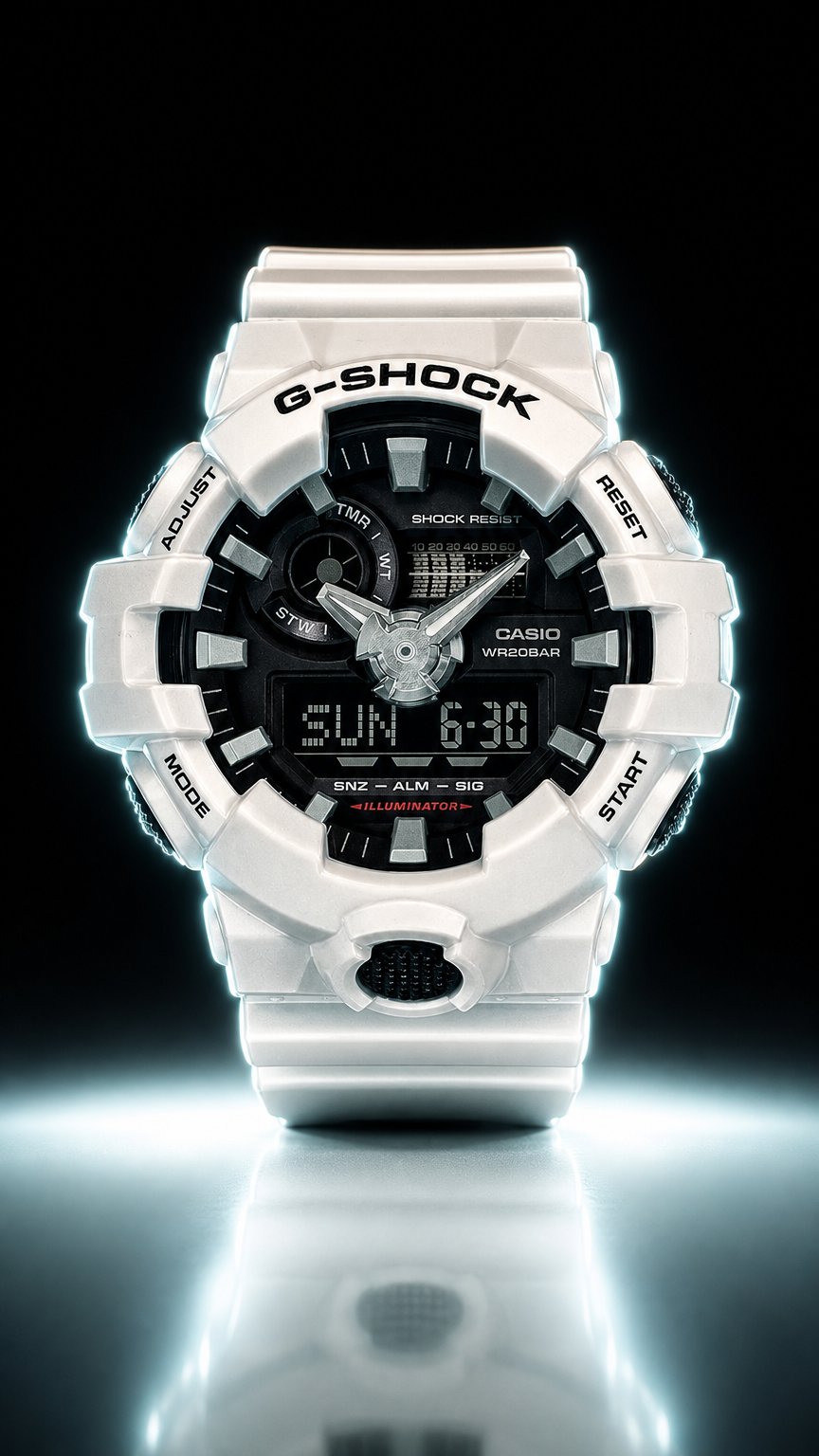 AI product shot of Casio G-SHOCK Classic Watch GA700-7A