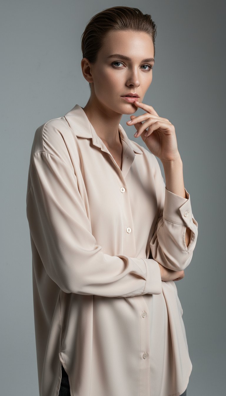 AI product shot of Jatou Suede Effect Fabric Belted Trench Coat in Black