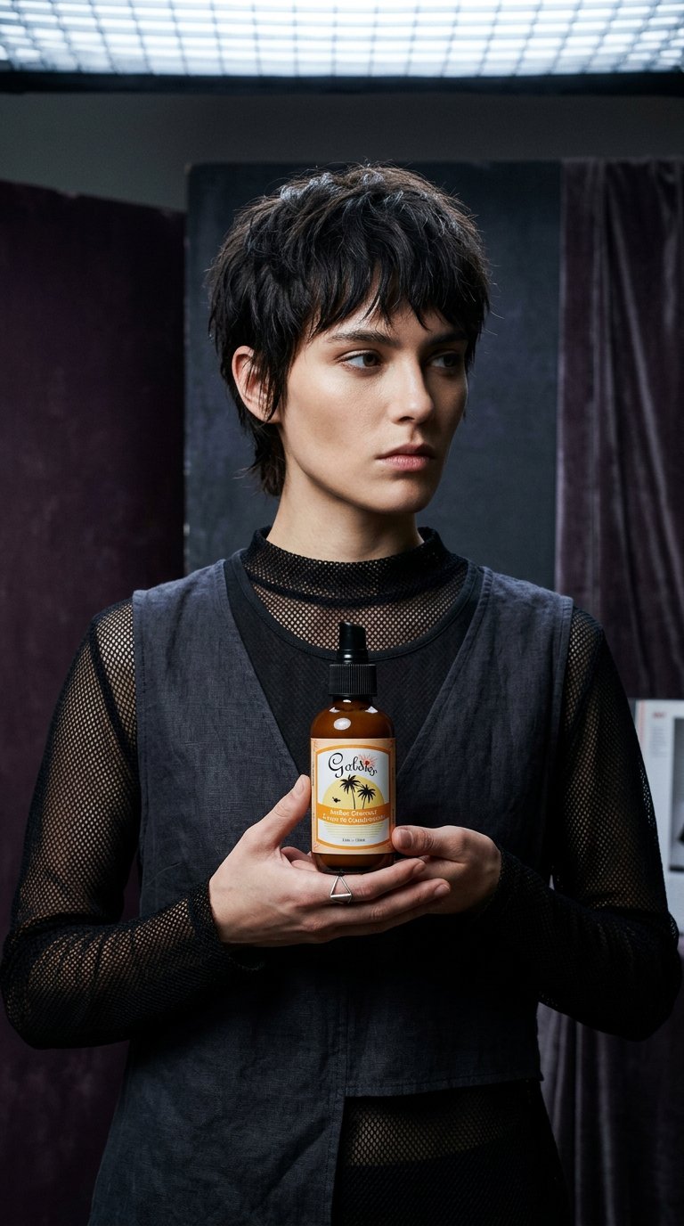 AI product shot of Amber Coconut Leave-in Conditioner