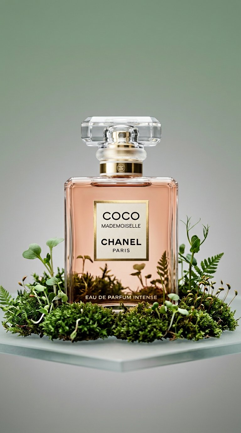 AI product shot of COCO MADEMOISELLE EAU DE PARFUM INTENSE SPRAY