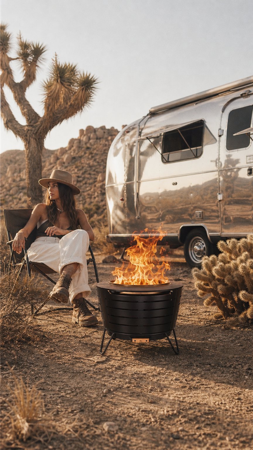AI product shot of Patio Smokeless Fire Pit