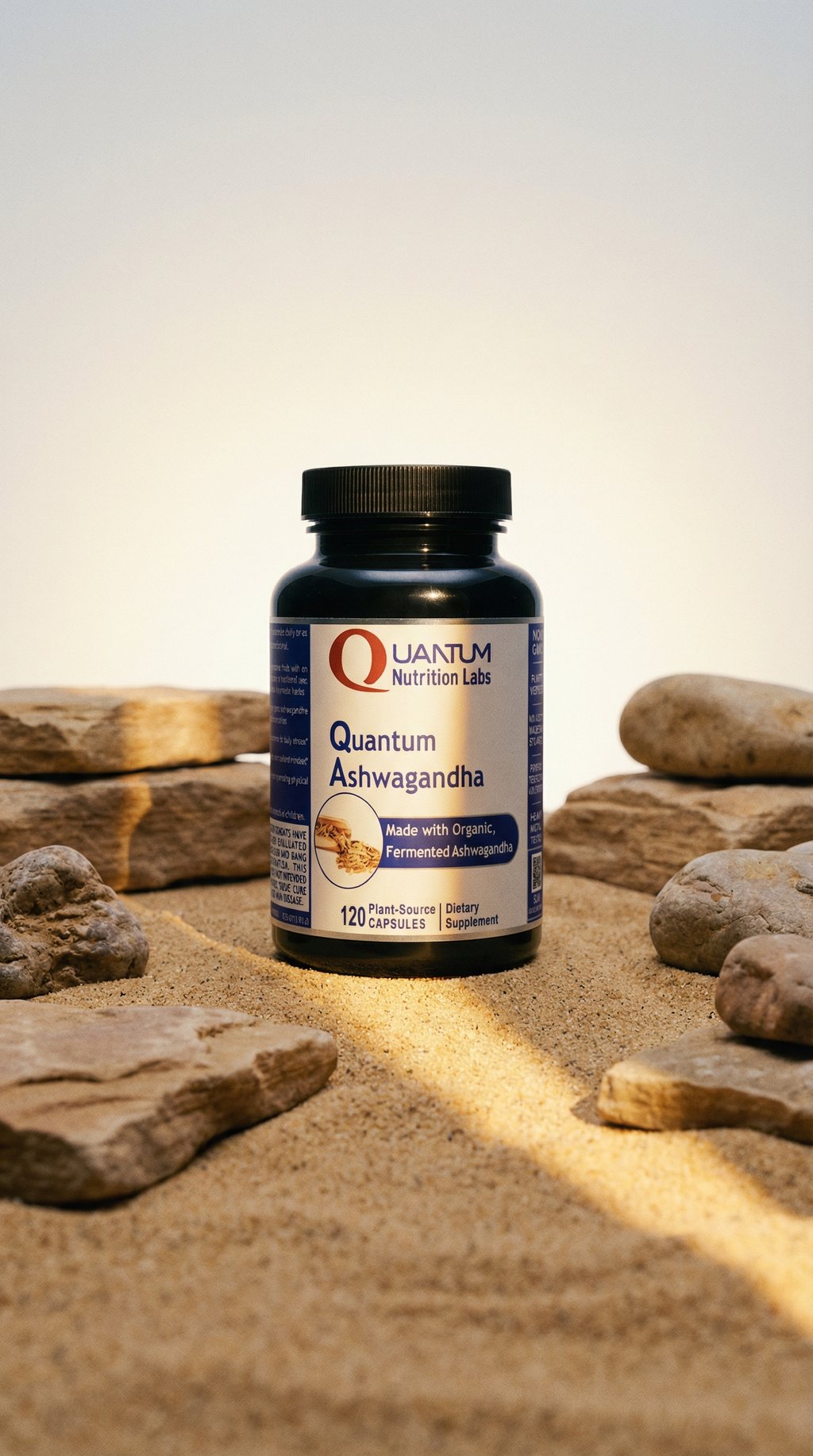 AI product shot of Ashwagandha, Quantum