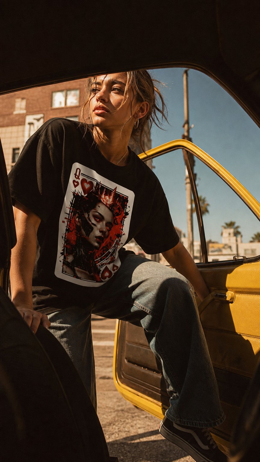 AI product shot of Voltage Reign — Tee (Women’s Fit)