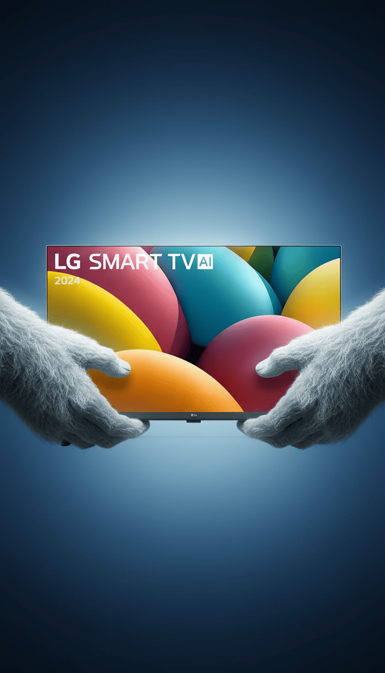 AI product shot of Smart Tv 32'' LG Hd 32lr600bpsa Processador 5 Ger6 Alexa Webos
