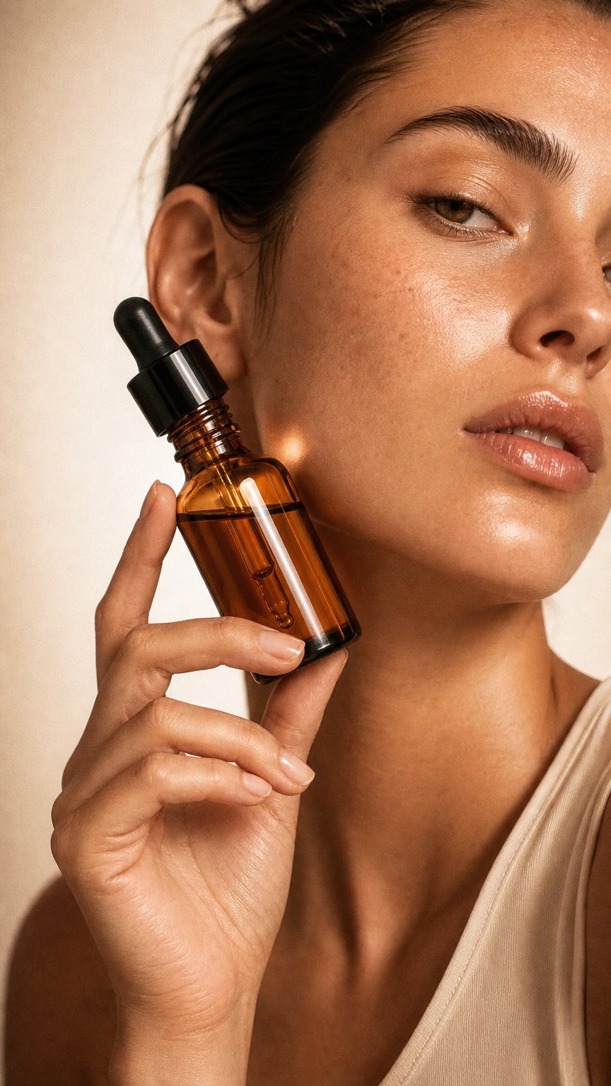 AI product shot of Golden Lift Elixir