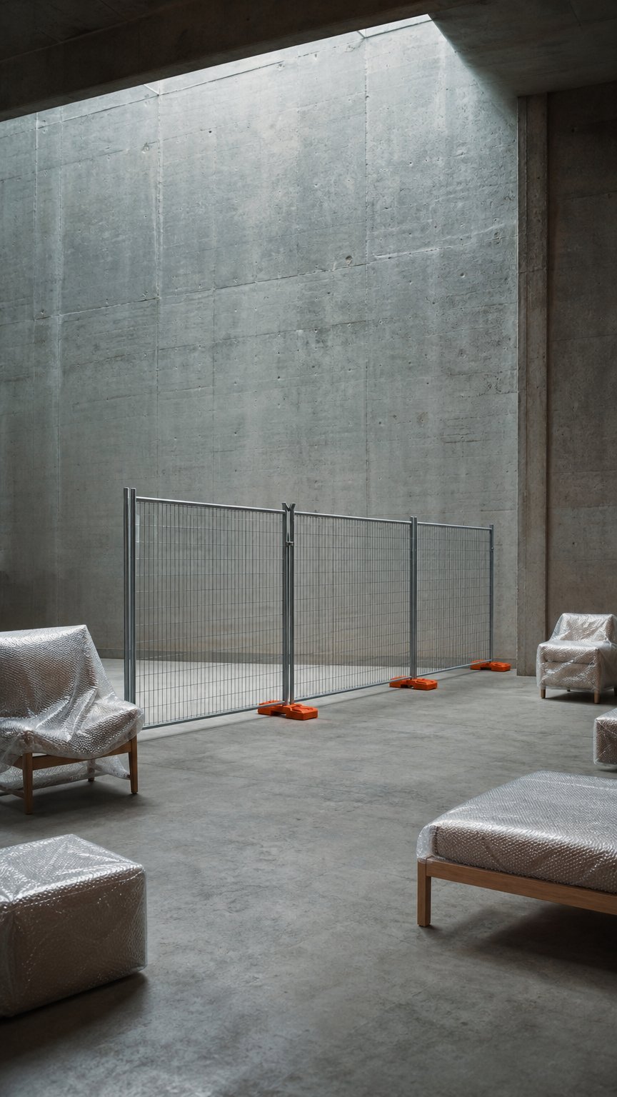 AI product shot of Temporary Fence Packages