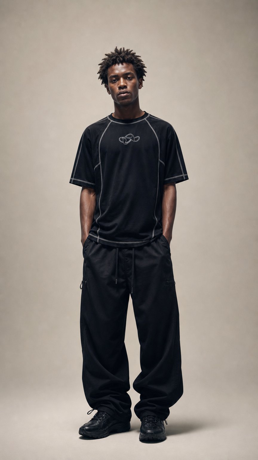 AI product shot of Seamline Mono Tee