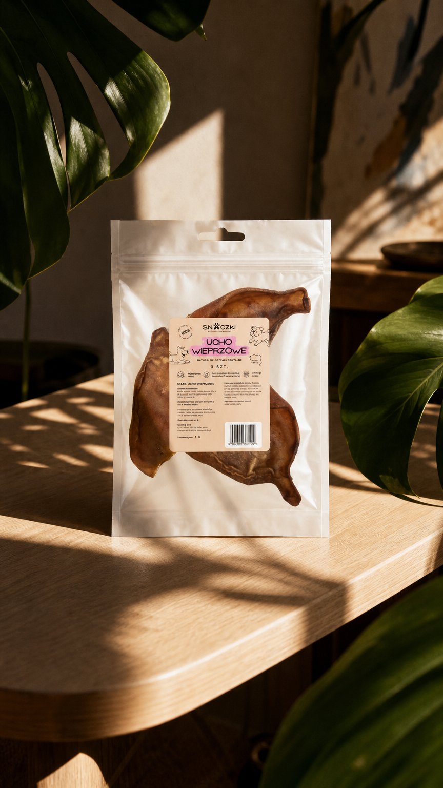 AI product shot of Ucho wieprzowe 3 szt.