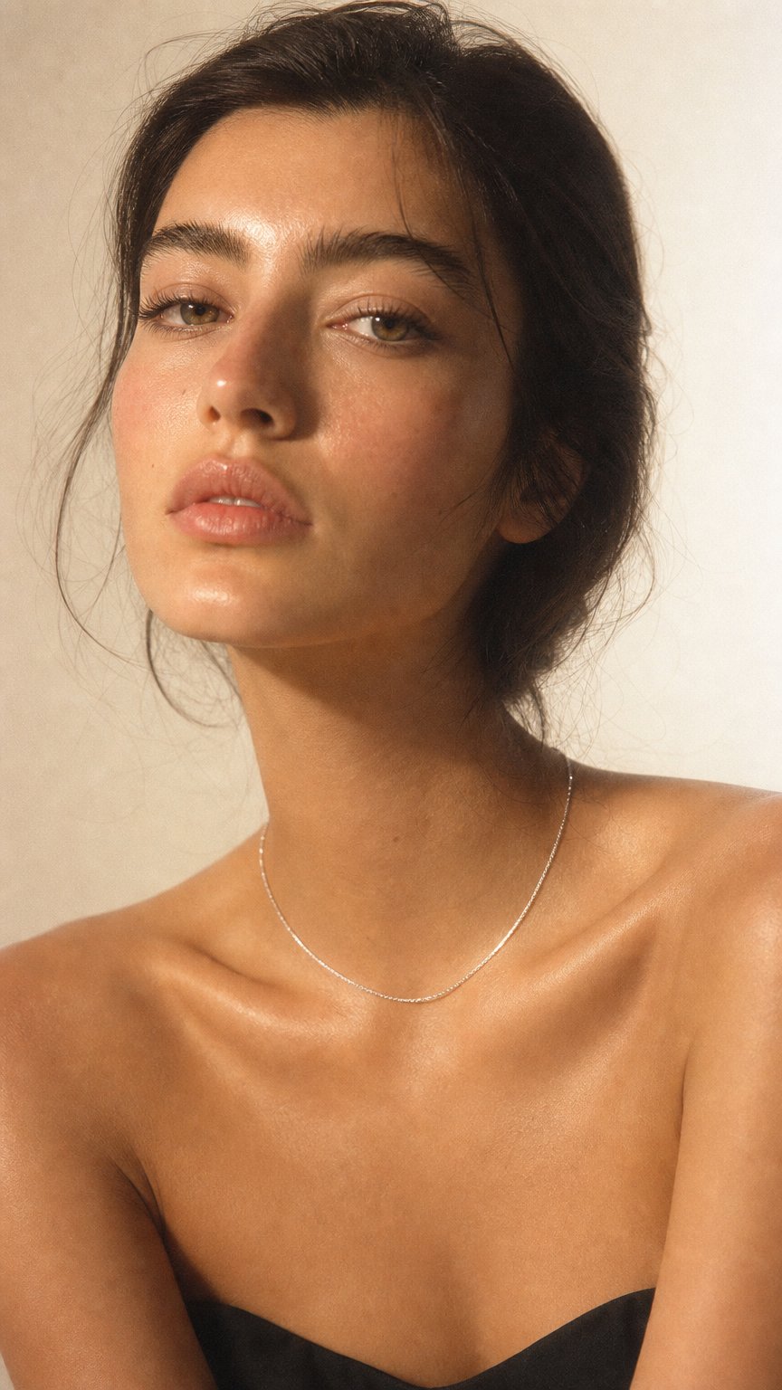 AI product shot of 【Playler】 still / s925 chain necklace -silver -
