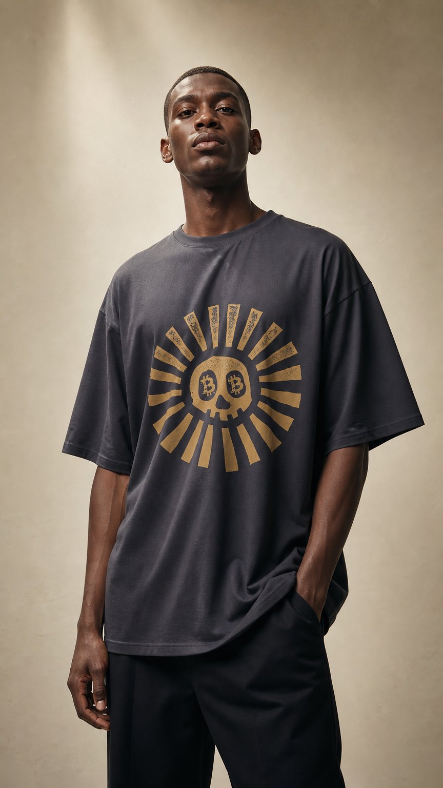 AI product shot of Sunny B Bella Canvas 3010 Oversized Boxy Tee
