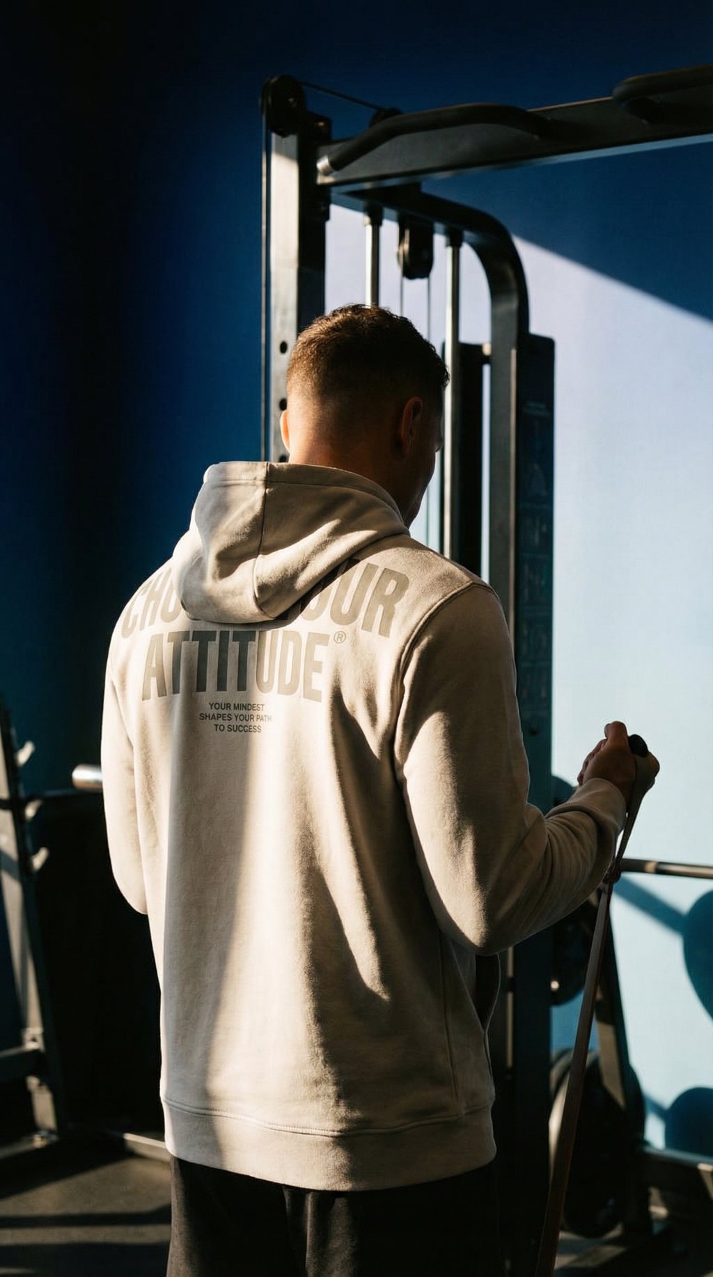 AI product shot of Path To Success Performance Hoodie