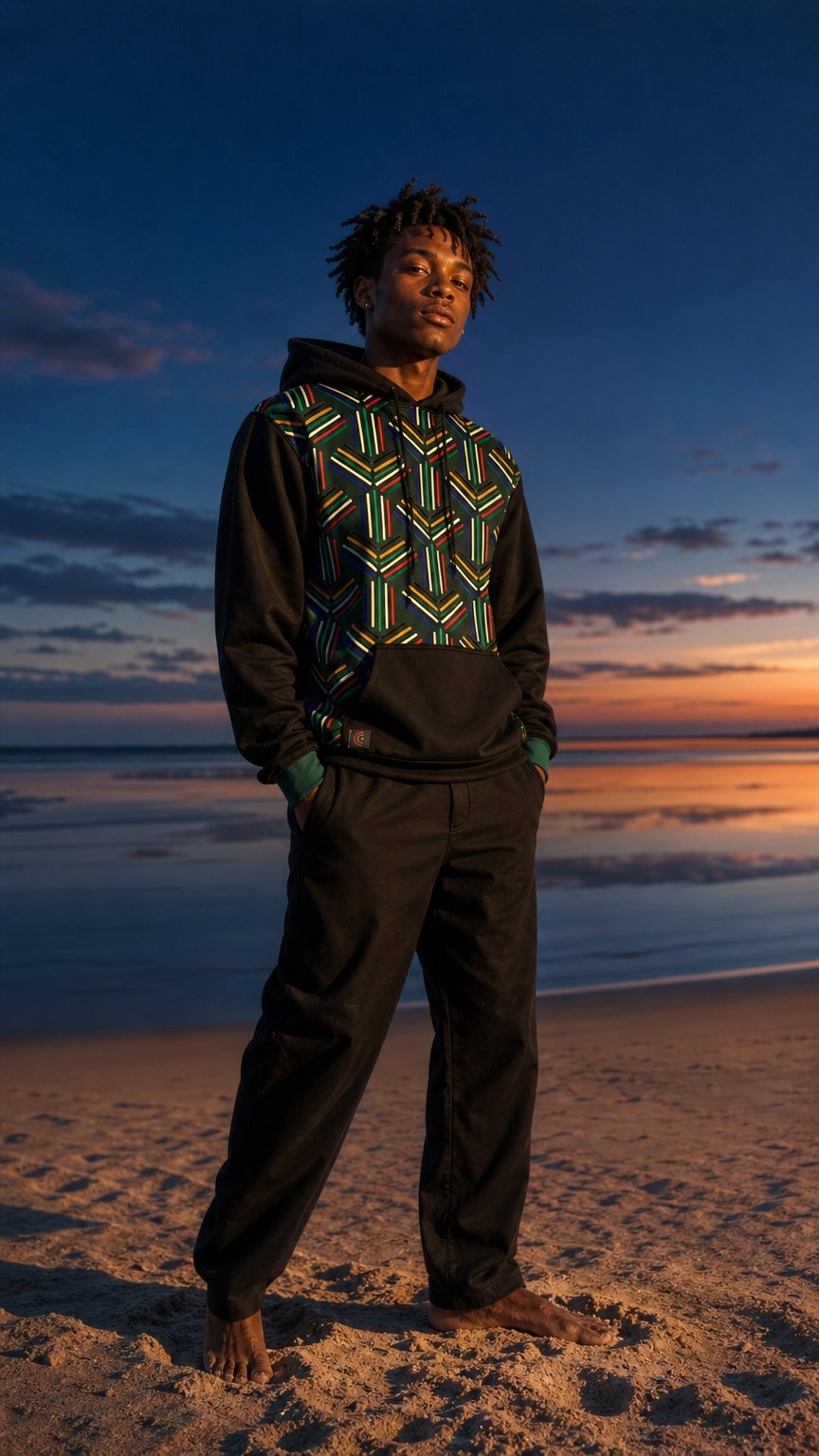 AI product shot of Color Lines Unisex Super Heavyweight Hooded Sweatshirt