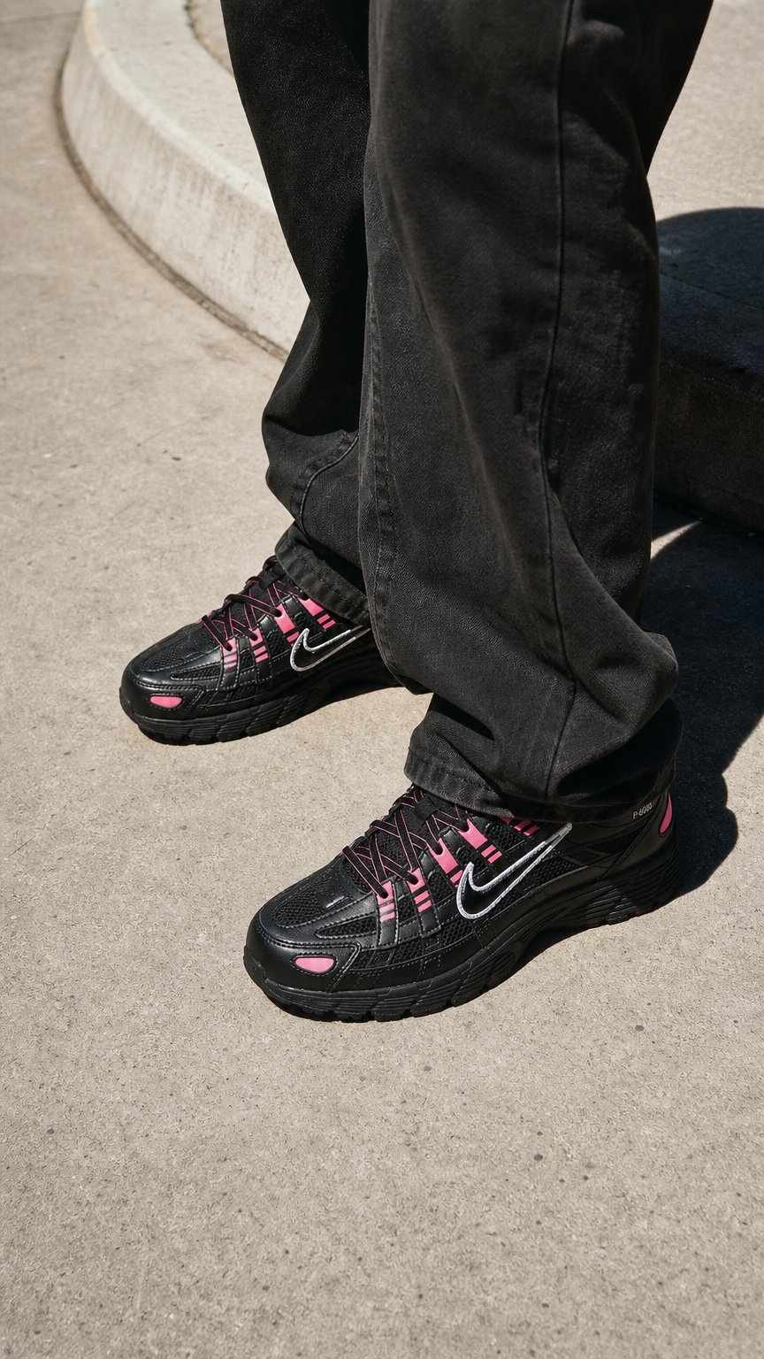 AI product shot of Nike Chaussures P-6000 pour ado - Gris
