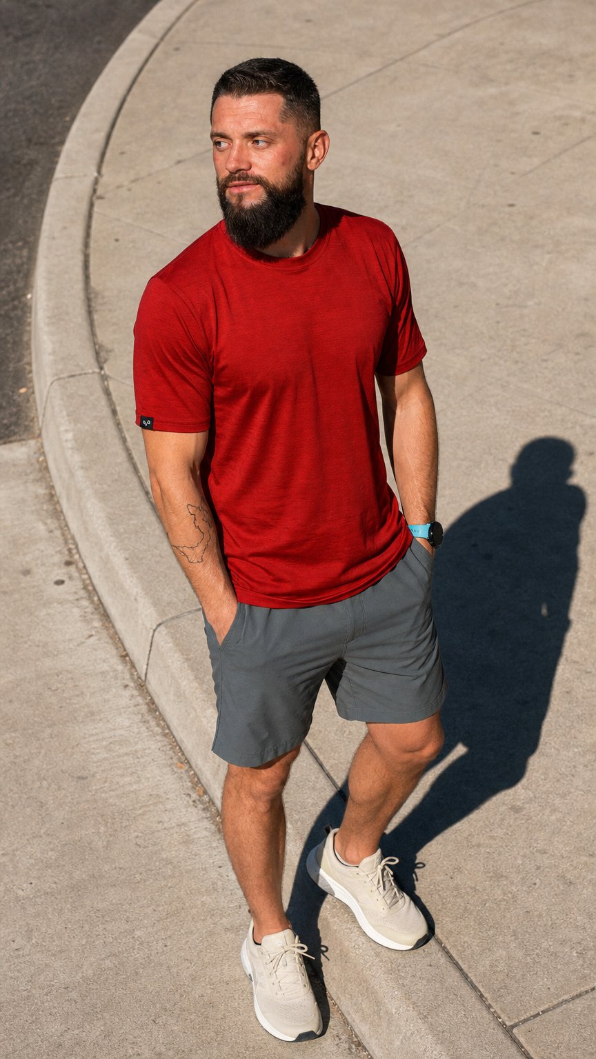 AI product shot of Merino T-Shirt - NOTUS - 100% Merinowolle
