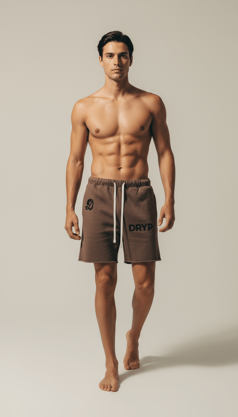 AI product shot of Lounge Short - Khaki