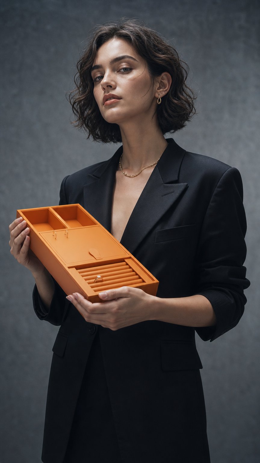 AI product shot of Onyx | sieradenbakje - 4-in-1 Organizer