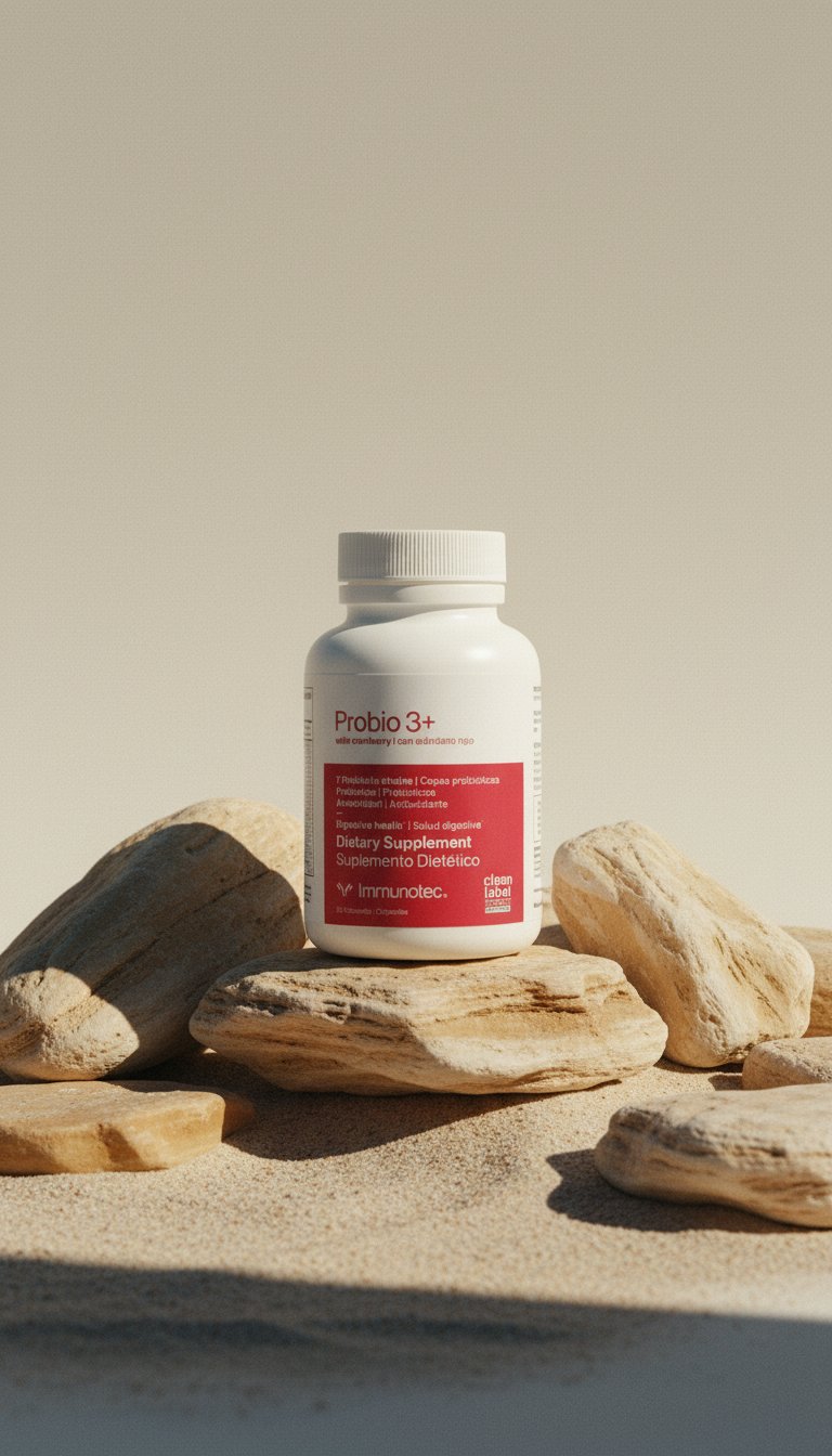 AI product shot of Probio 3+ with Cranberry
