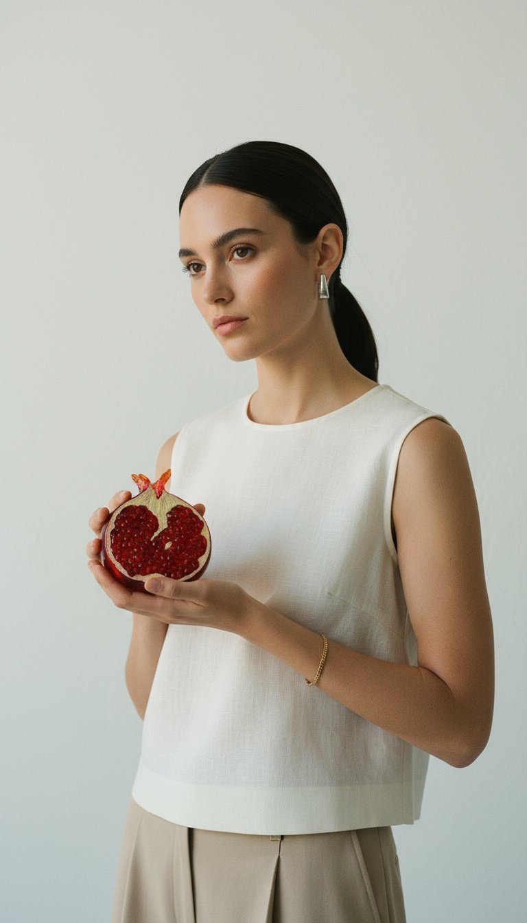 AI product shot of Pomegranate