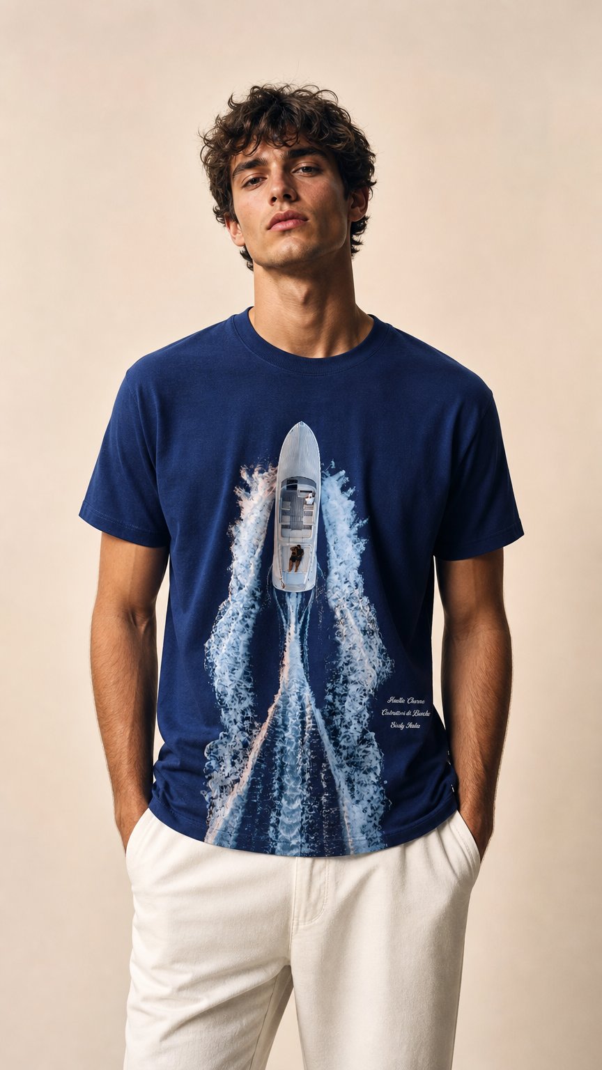 AI product shot of Charme Riviera Tee