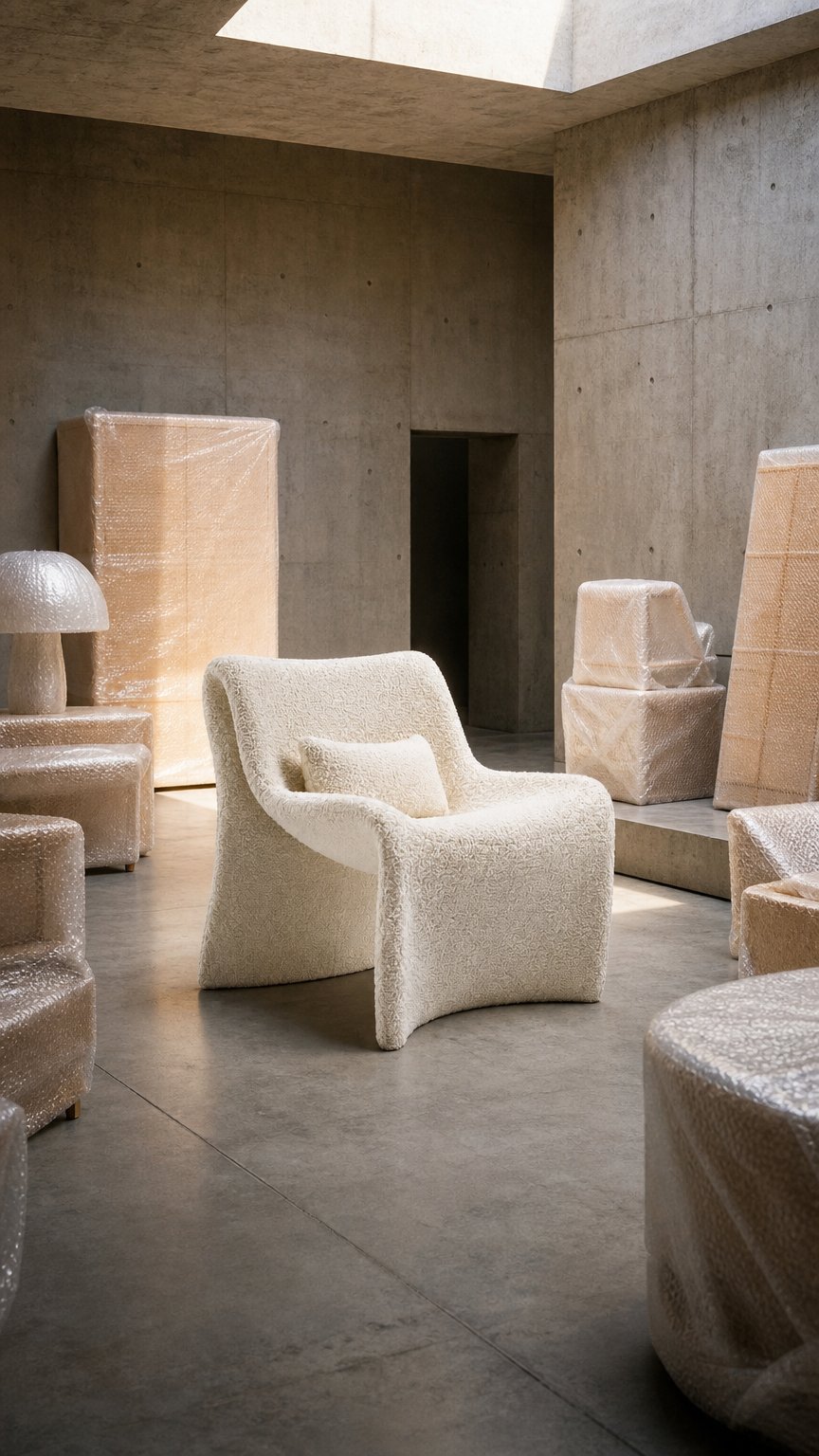 AI product shot of Teddy Armchair