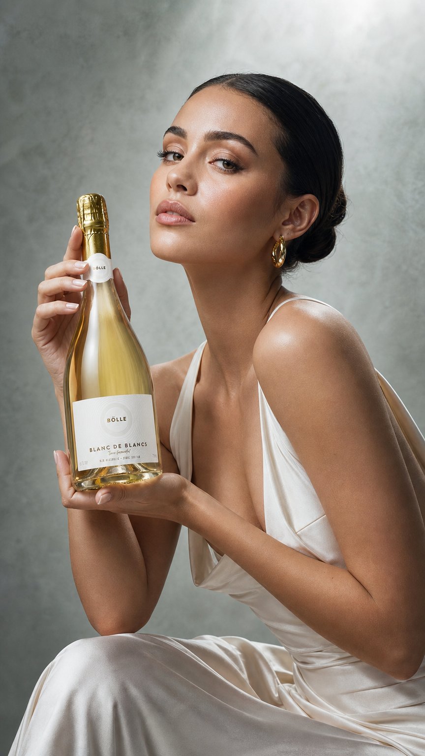 AI product shot of Blanc de Blancs