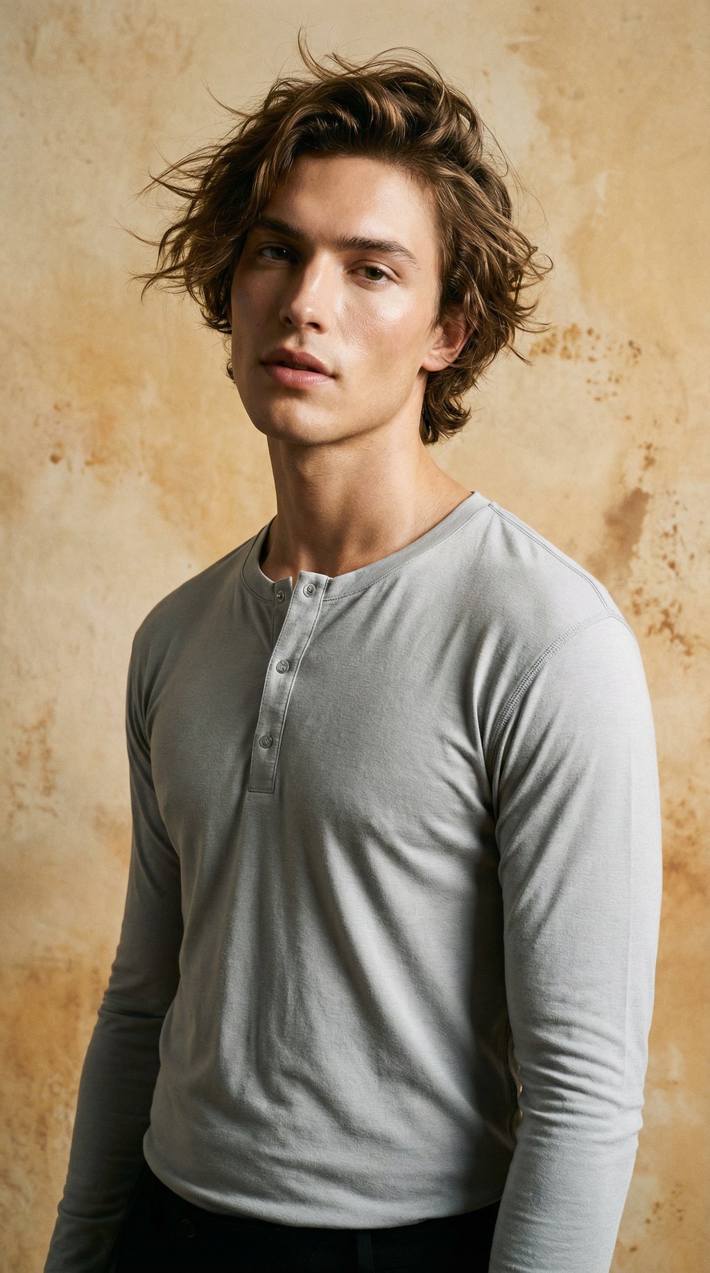 AI product shot of xTee 3.0 Henley [Slim Fit] - Final Sale