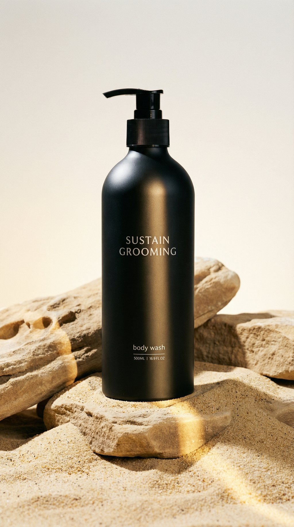 AI product shot of Refill Bundle: Body Wash & Refill with Reusable Bottle