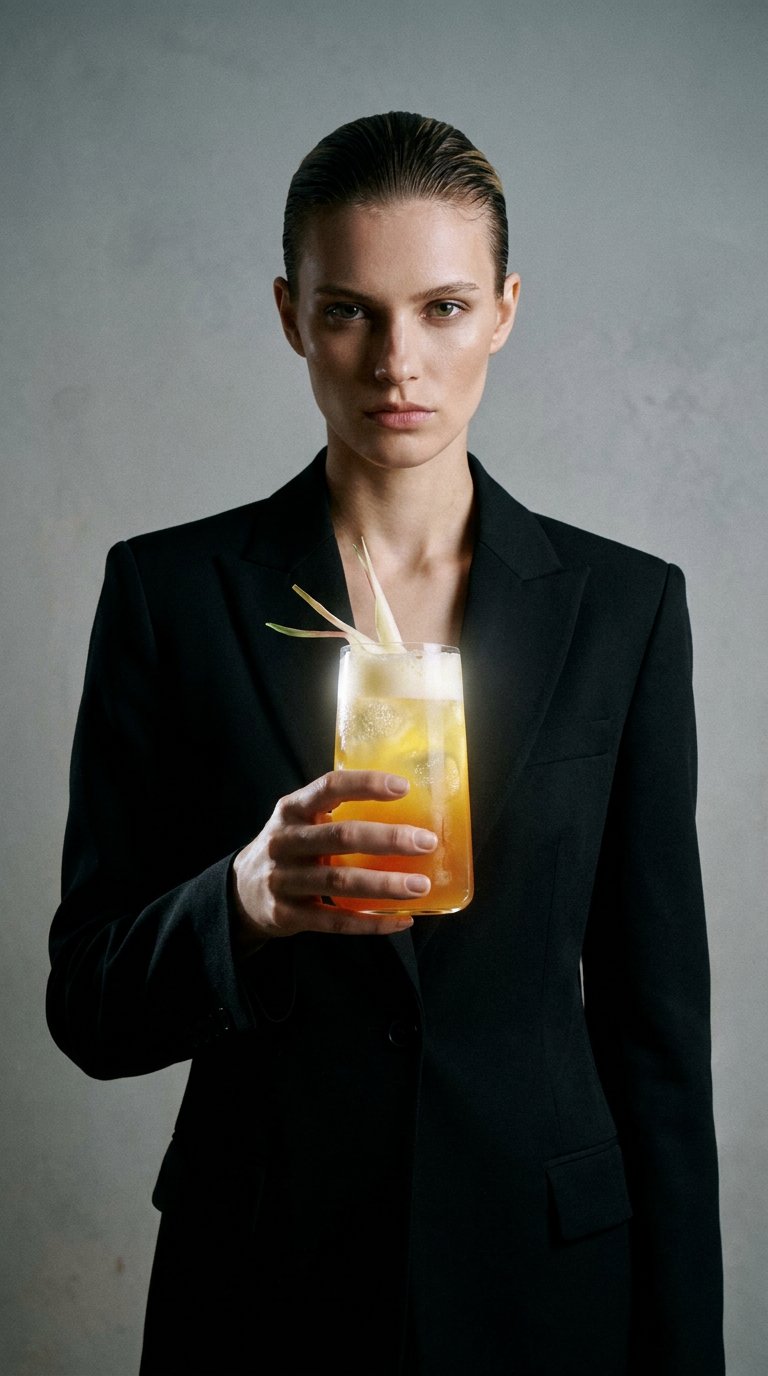 AI product shot of Dark n Stormy