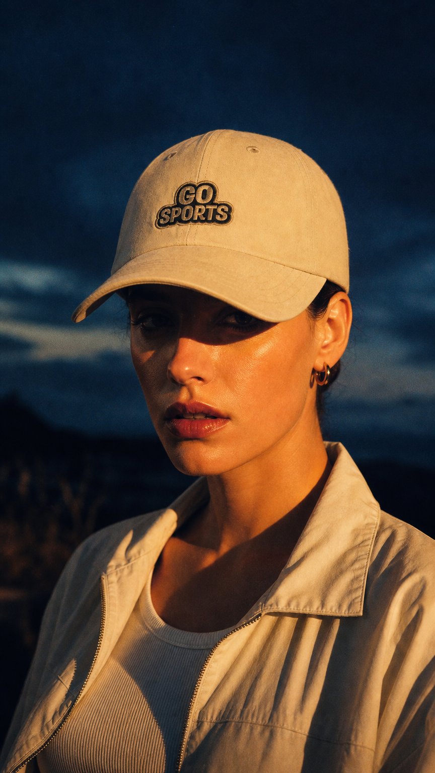 AI product shot of Go Sports! Hat