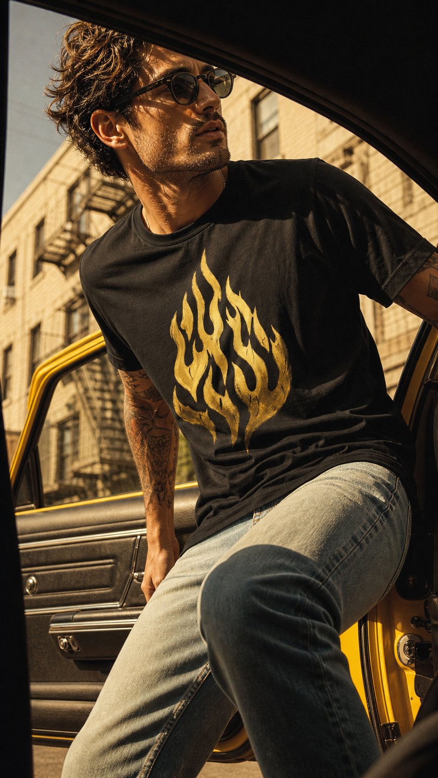 AI product shot of EMETH™ The Joy T-Shirt