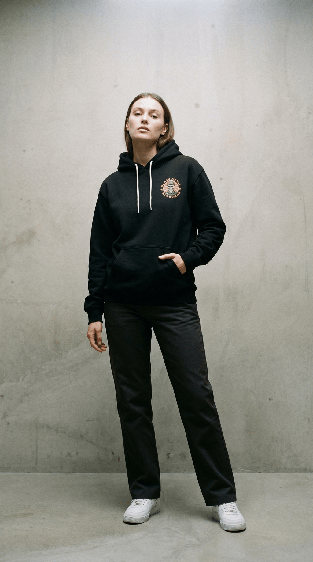 AI product shot of Bloodline Rising Hoodie