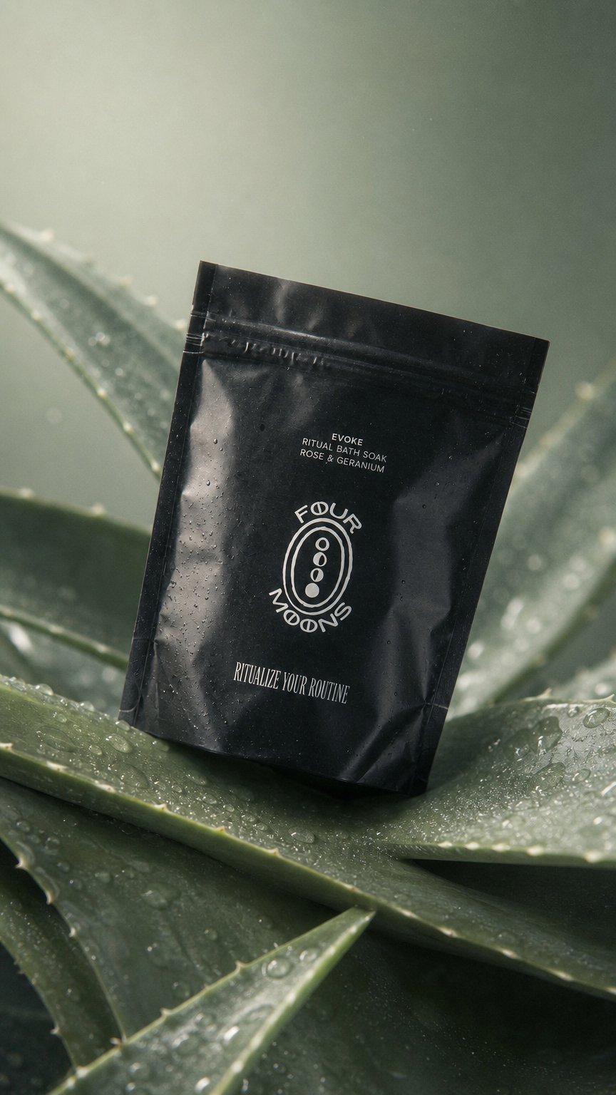 AI product shot of Evoke Ritual Bath Soak