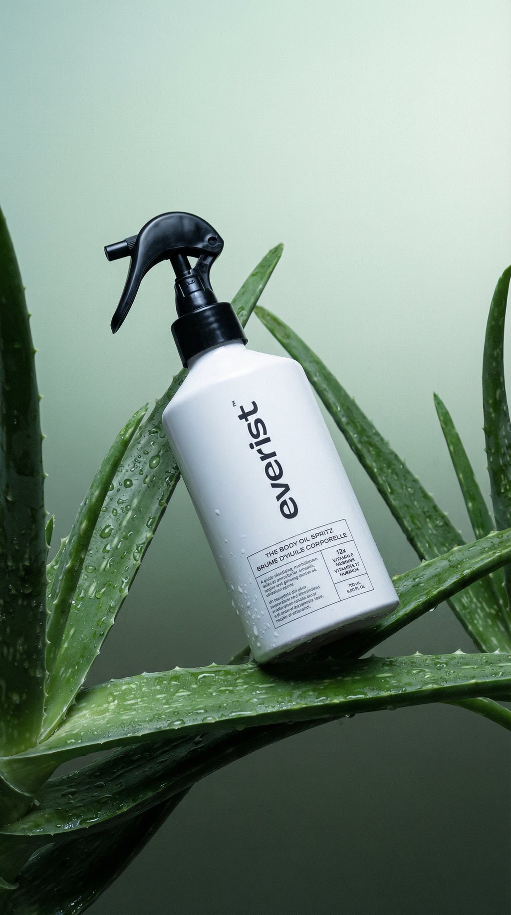 AI product shot of The Body Oil Spritz