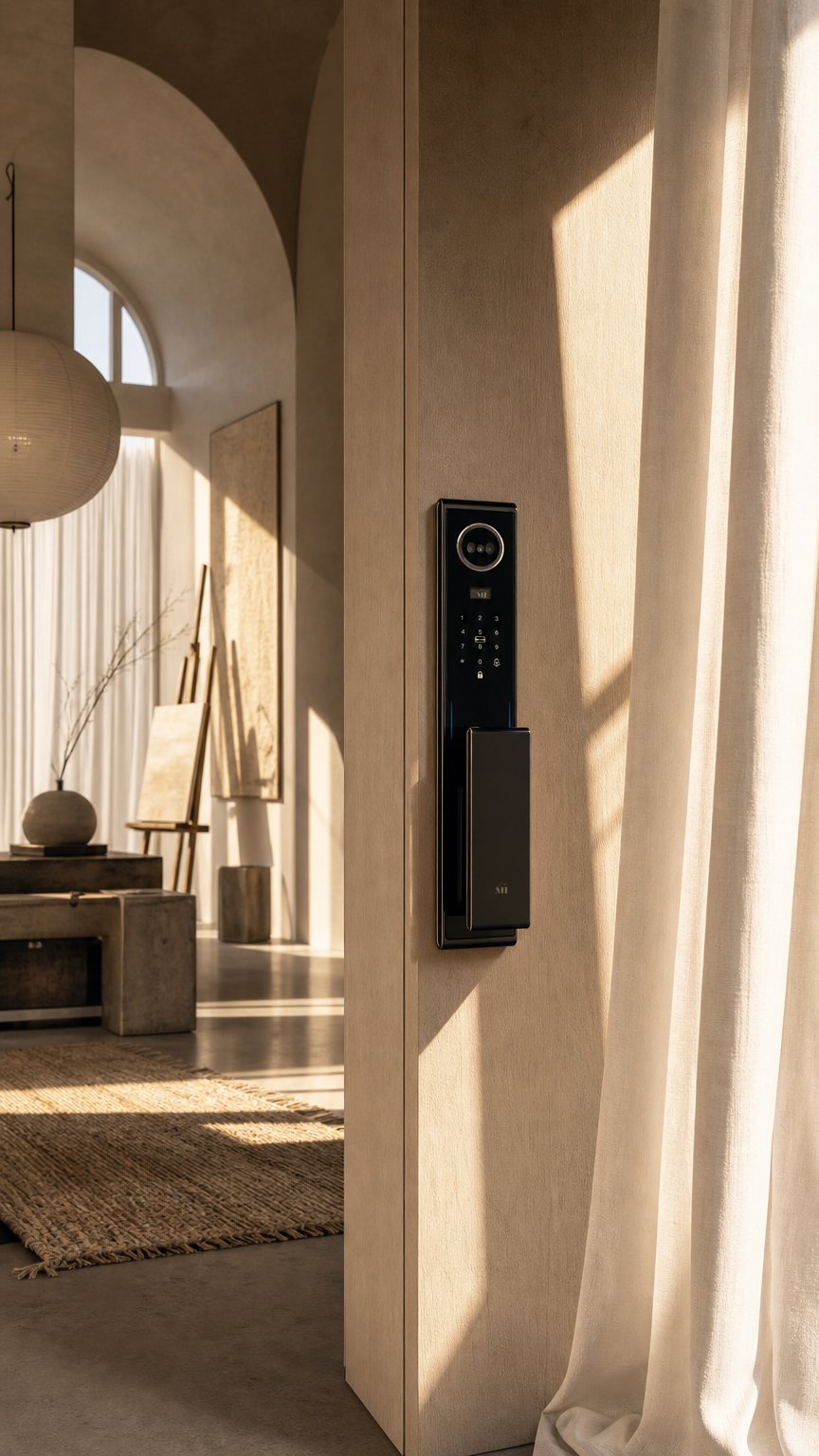 AI product shot of Cerradura wifi con mirilla MAGIC FACE DIANA