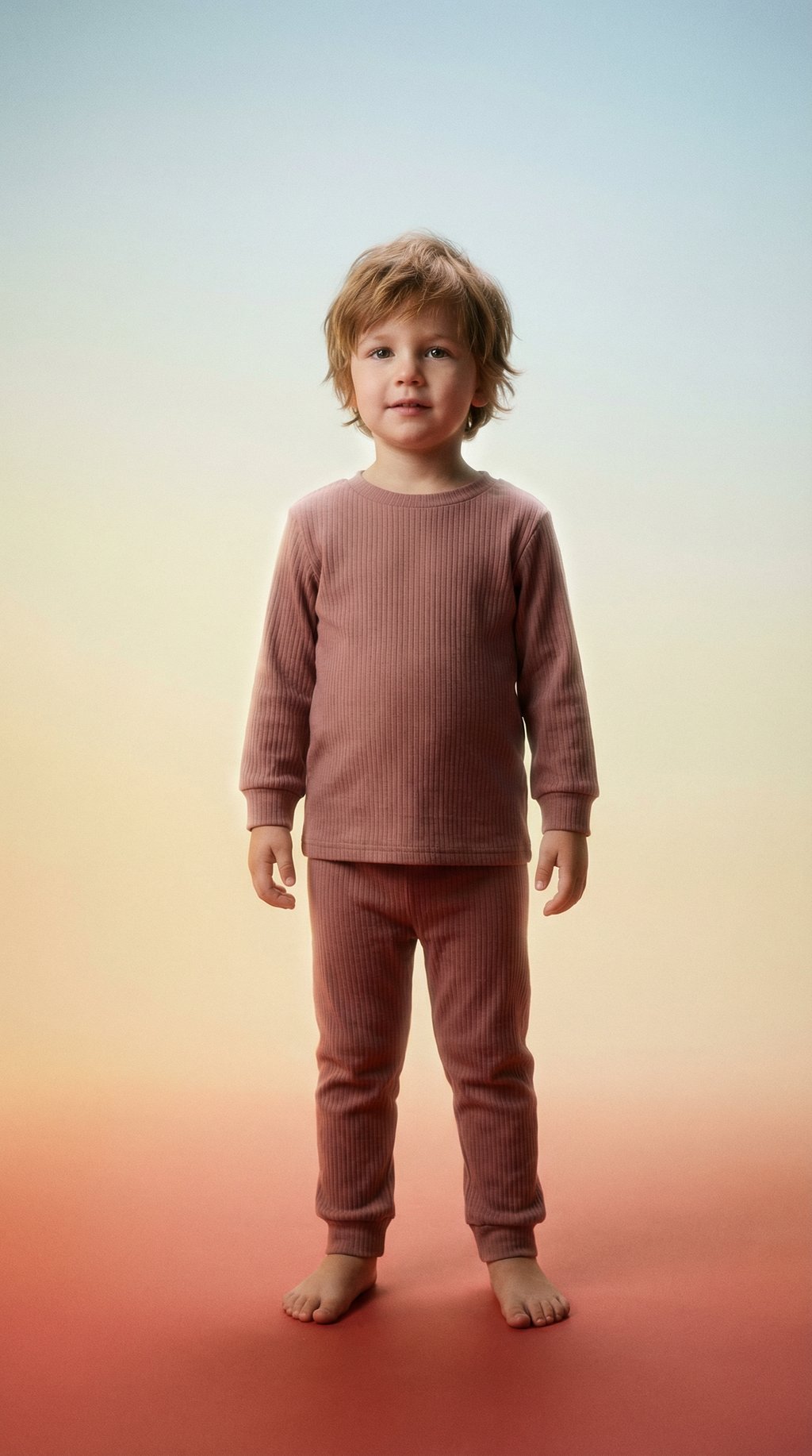 AI product shot of The Orly Loungewear Set - Dusty Rose