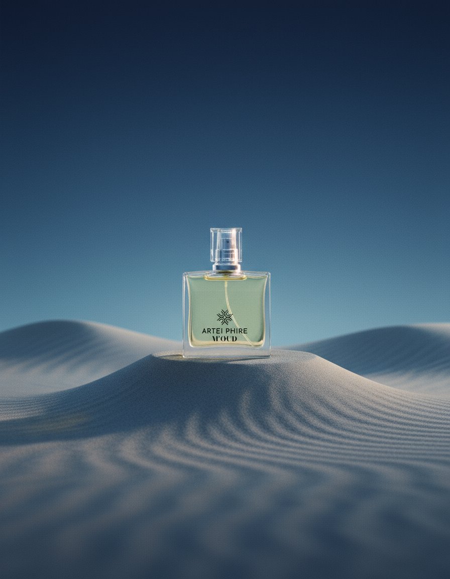 AI product shot of M'OUD Perfume – Bold Oud-Based Luxury Fragrance