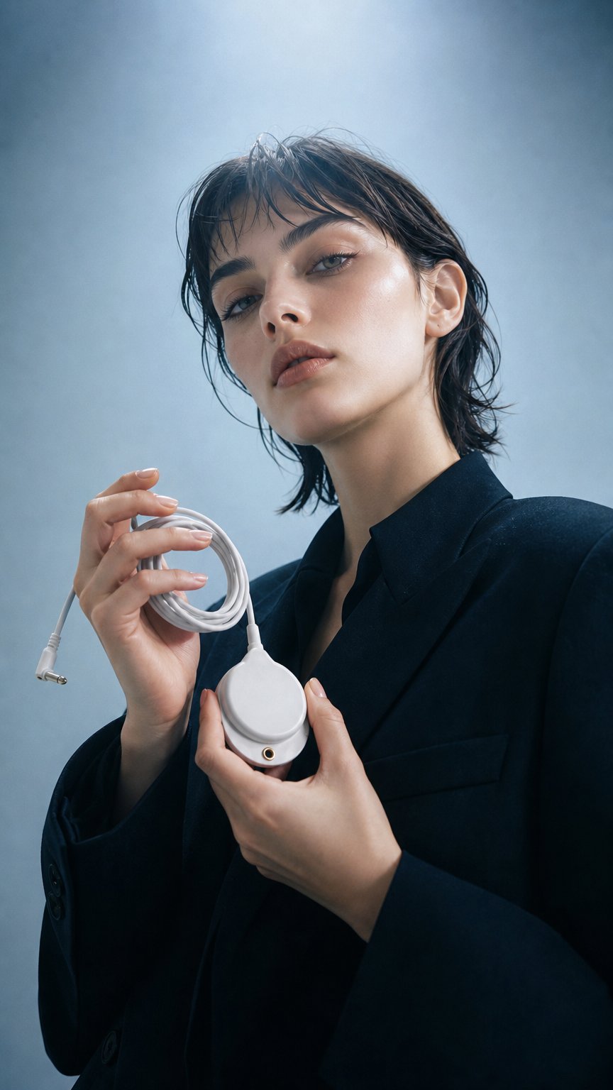 AI product shot of Nurse Call Soft Touch Pressure Call Bell Pendant with 6.35mm Plug