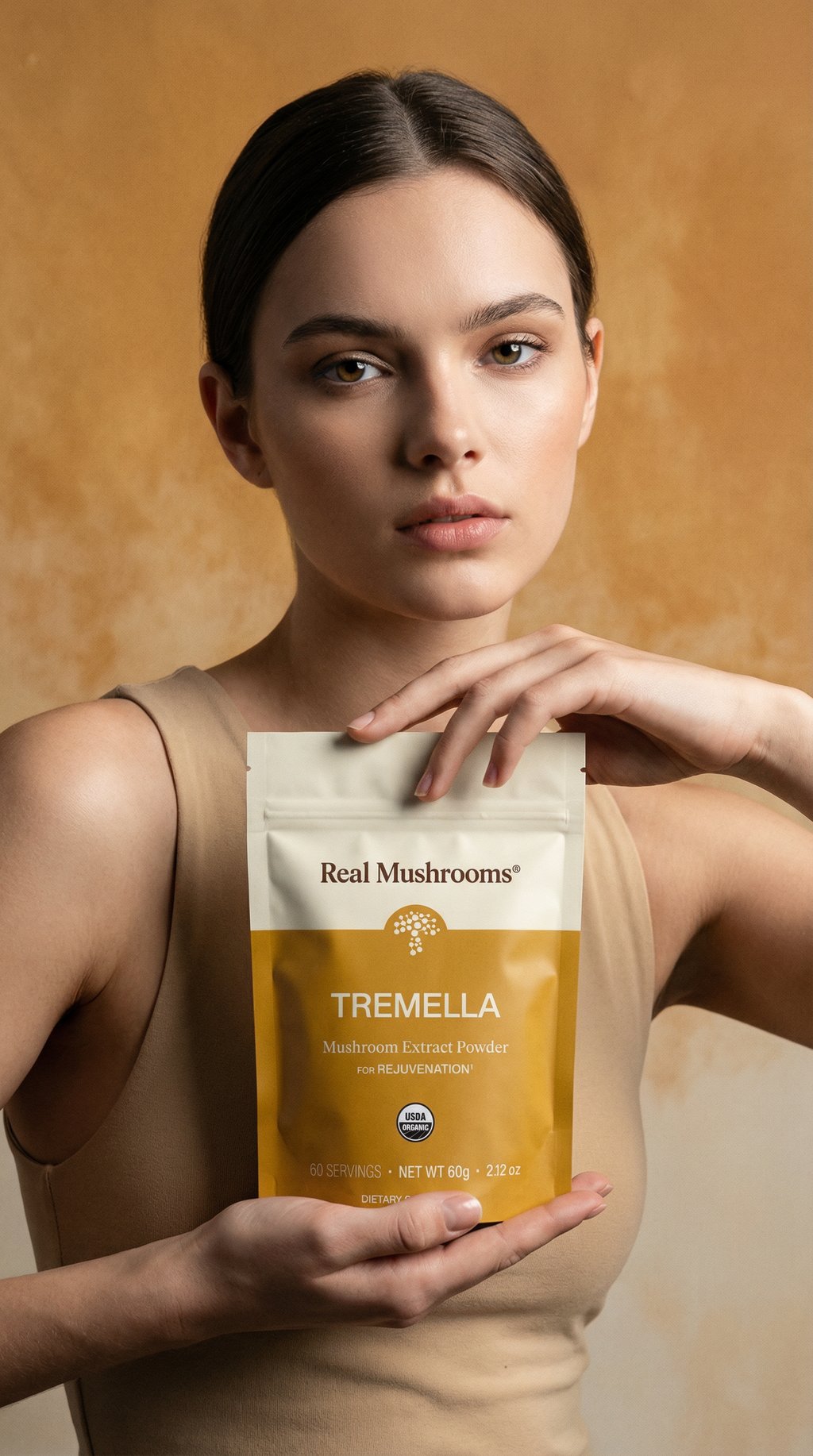 AI product shot of Organic Tremella Extract Powder
