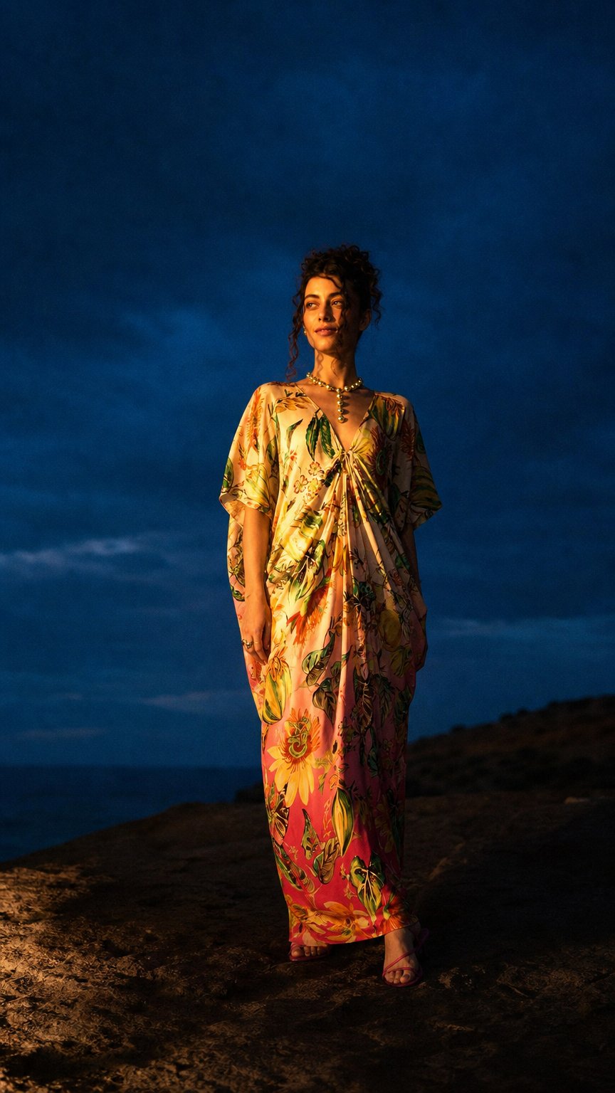 AI product shot of Aria Kaftan Dress