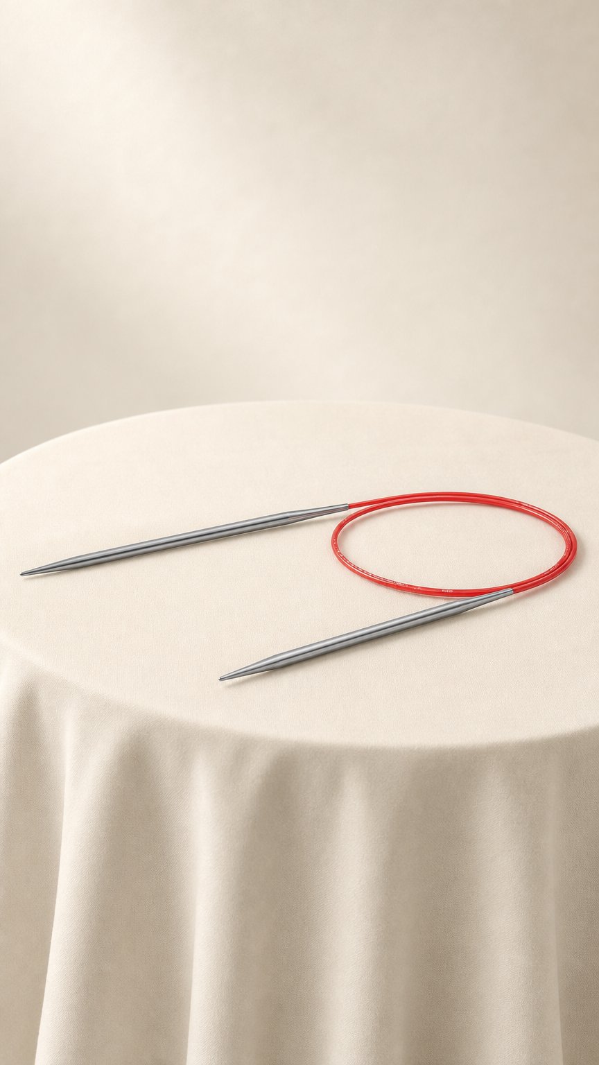 AI product shot of Addi Premium Lace Fixed Circular Needles