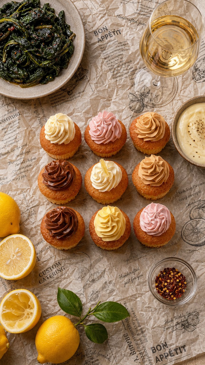 AI product shot of Coffret 9 Cupcakes "Les GLUTEN FREE"