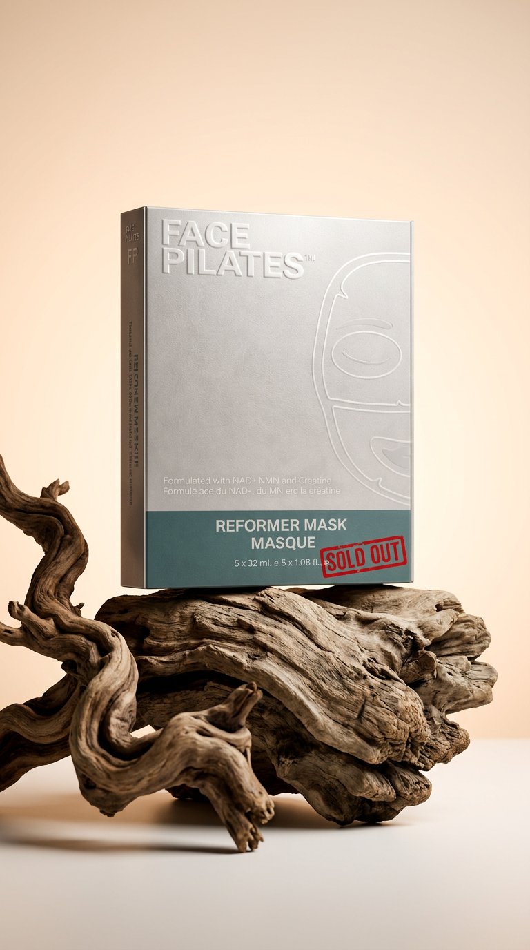 AI product shot of Reformer Face Mask