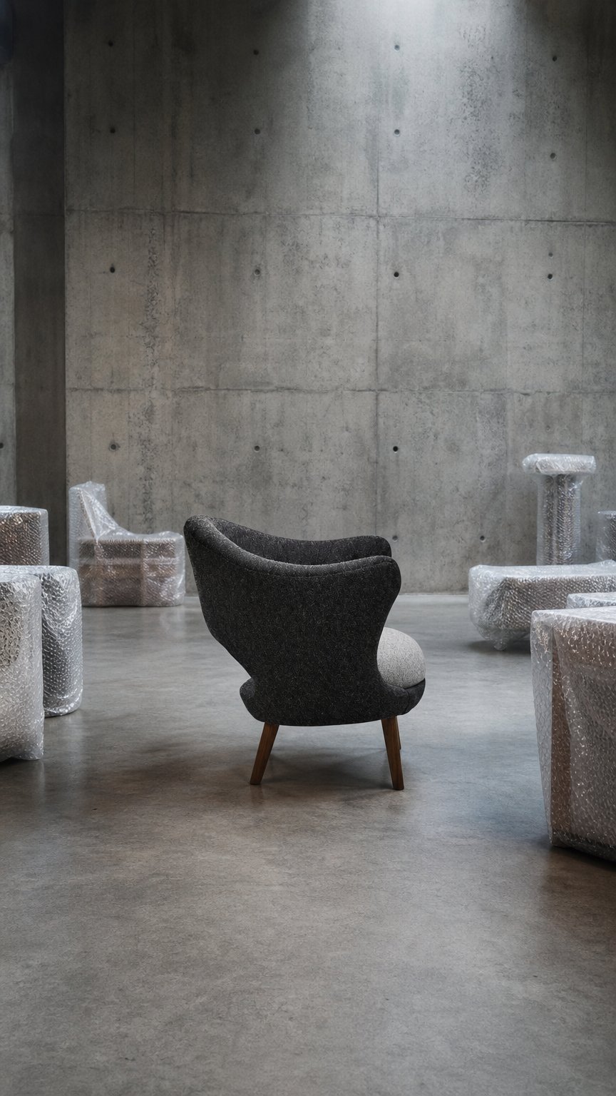 AI product shot of The Willadsen Chair | Finn Juhl | 1950