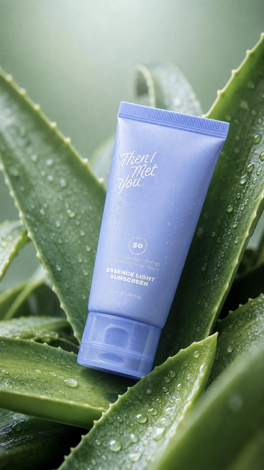 AI product shot of Essence Light Sunscreen SPF 50 PA+++