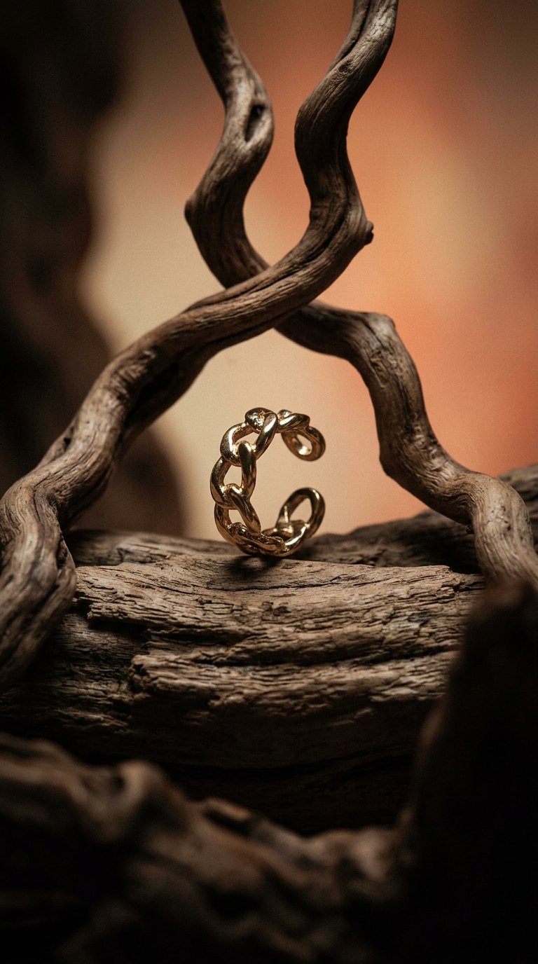 AI product shot of Transcend Ear Cuff