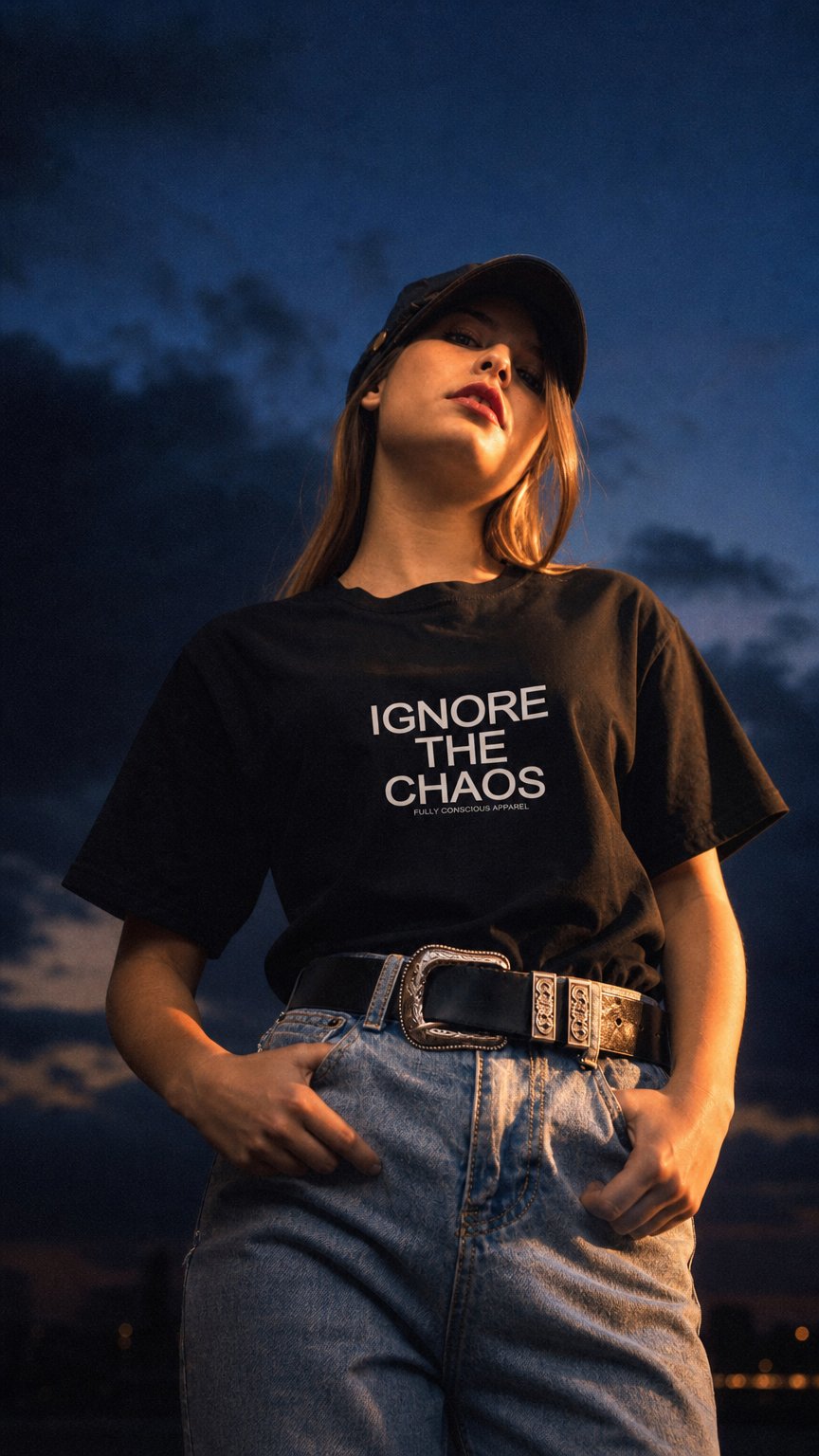 AI product shot of IGNORE THE CHAOS™