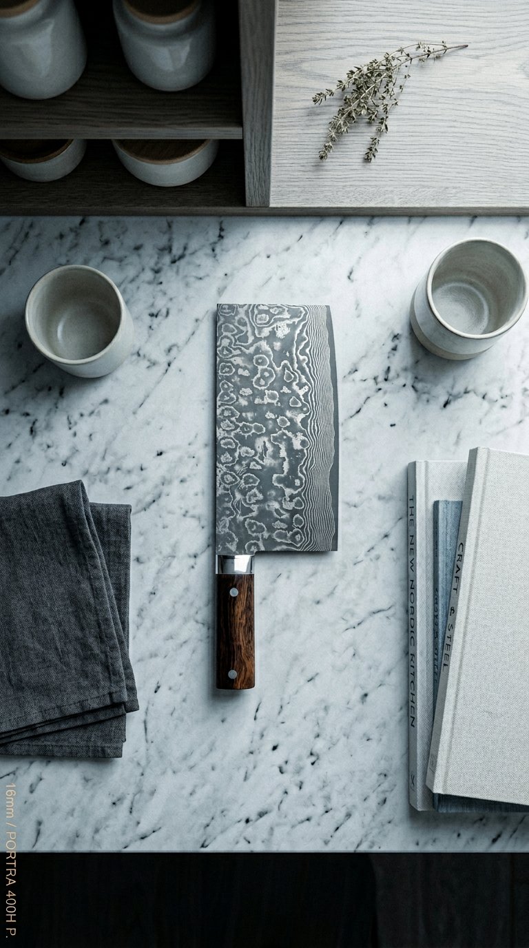 AI product shot of Takeshi Saji | Chuka | Cleaver 220mm