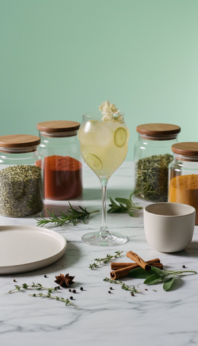 AI product shot of The Golden Spritz